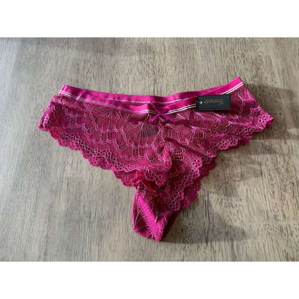 Frederick's of Hollywood Purple Caroline Lace Boyshorts- 1X